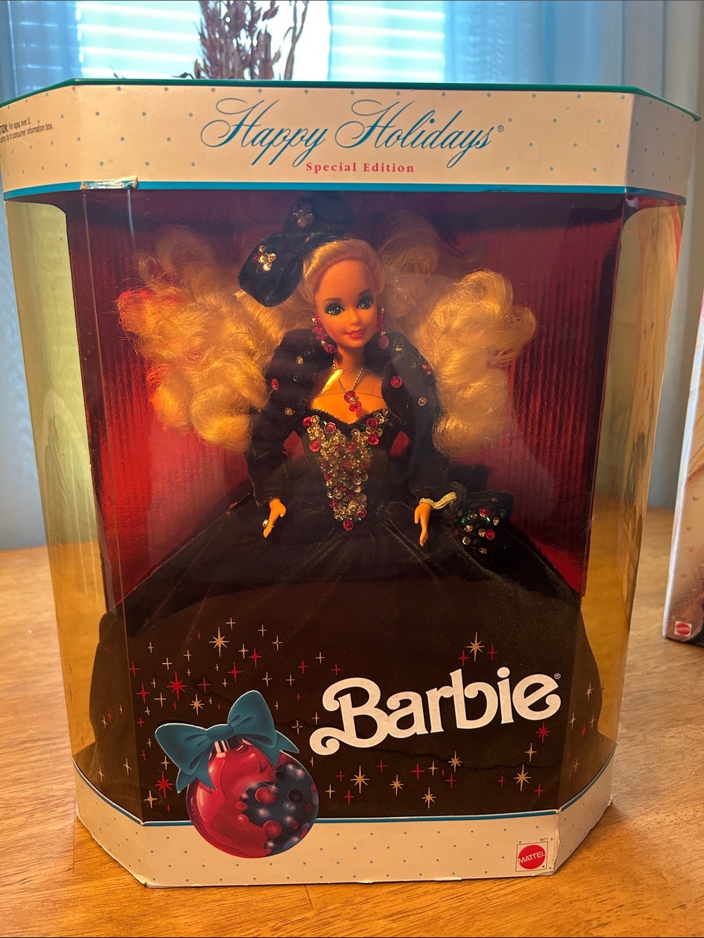Barbie 1991 Happy Holidays Special Edition Doll - Green & Gold Gown